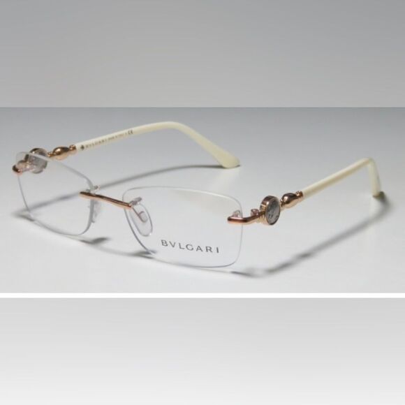 BVLGARI ivory gold Eye glasses, Authentic and New main image 4
